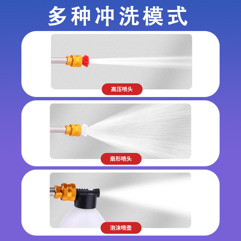 Fábrica pistola de agua de lavado de automóviles de alta presión eléctrica doméstica de super potencia herramienta eléctrica de litio pistola de agua de lavado de automóviles artefacto especial