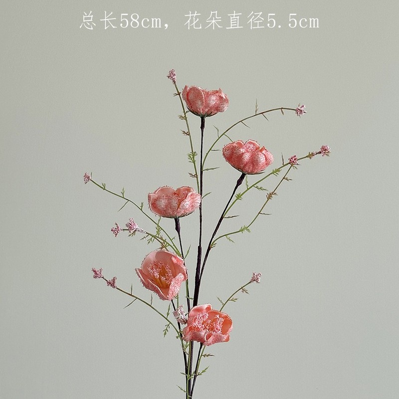 粉蝶花仿真花客厅插花装饰摆件逼真假花摆设高级感轻奢客厅玄关|undefined