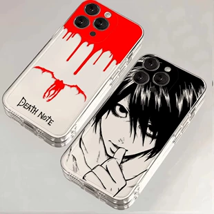 Подходящий чехол для iPhone17 Death Note: двухмерный L, нишевое аниме-мультфильм, 15про макс