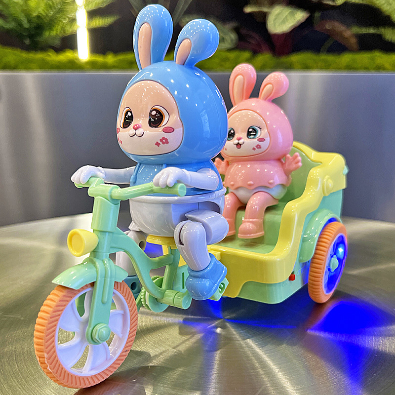 3370B 귀여운 토끼 세발자전거(블루)