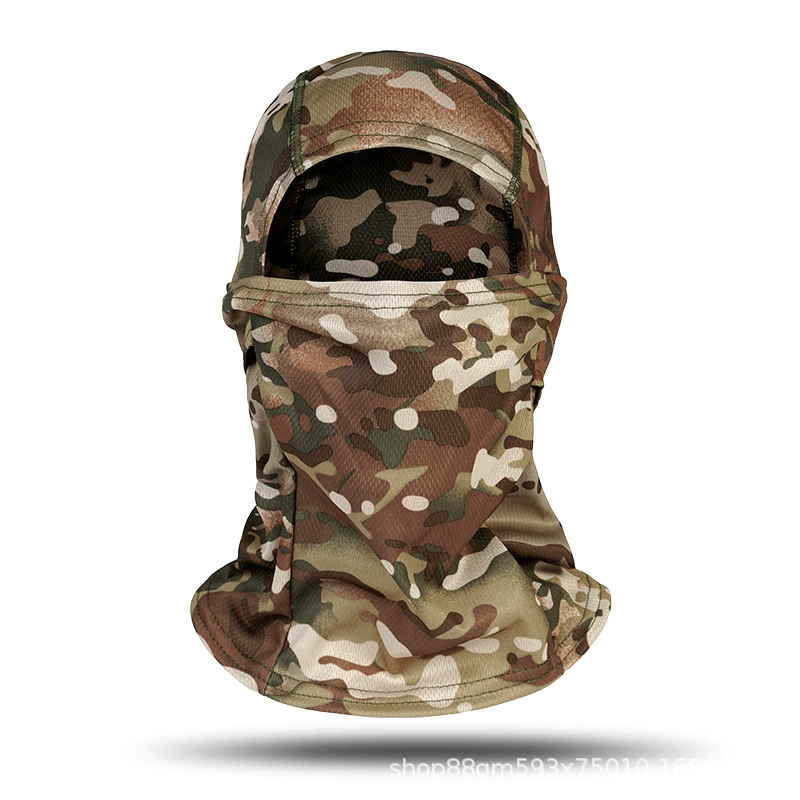 Cross-border motorcycle head sock outdoor dust protection riding face mask Balaclava summer tactical camouflage mask