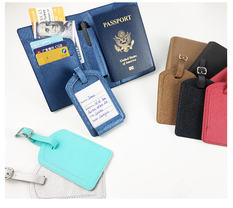 护照包行李牌套装