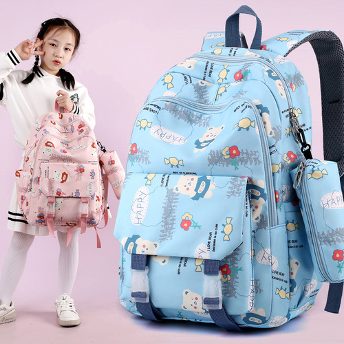 Wholesale new school bag, female ins cute junior high school student casual versatile backpack simple large capacity backpack