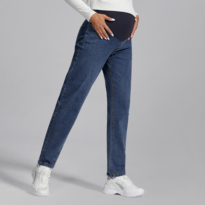 New maternity jeans spring, autumn and winter anti-drop crotch extended plus size stretch fashion maternity clothes good quality New maternity jeans spring, autumn and winter anti-drop crotch extended plus size stretch fashion maternity clothes good quality