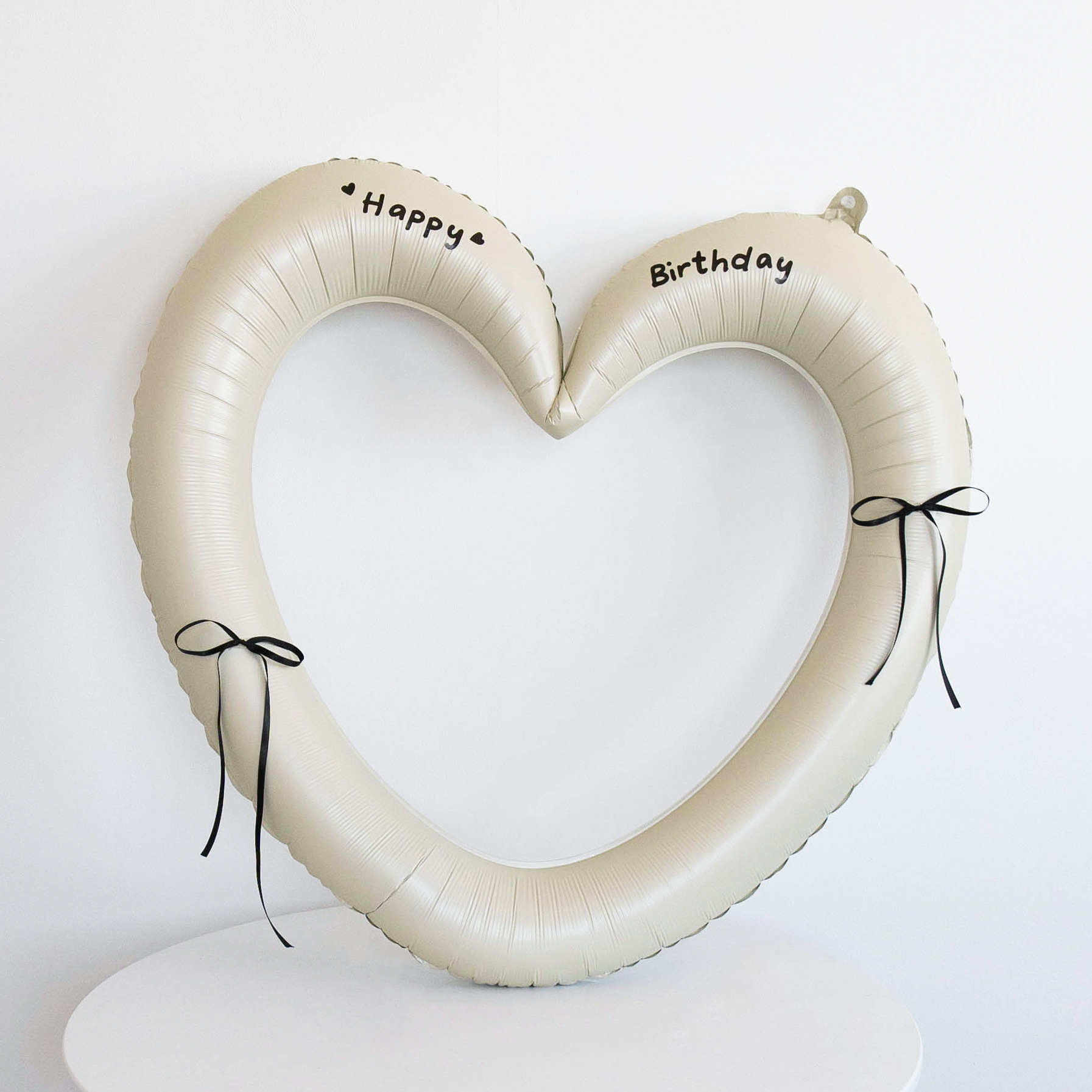 Kindergeburtstags-Fotorahmen in Herzform mit Luftballons für Jungen und Mädchen – Dekoration für die erste Geburtstagsfeier_voghion.com