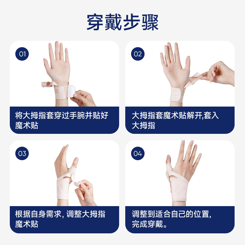 Protector de muñeca de articulación de pulgar, protector de muñeca de brazo, protector de muñeca, protector de dedo, protector de mano de ratón