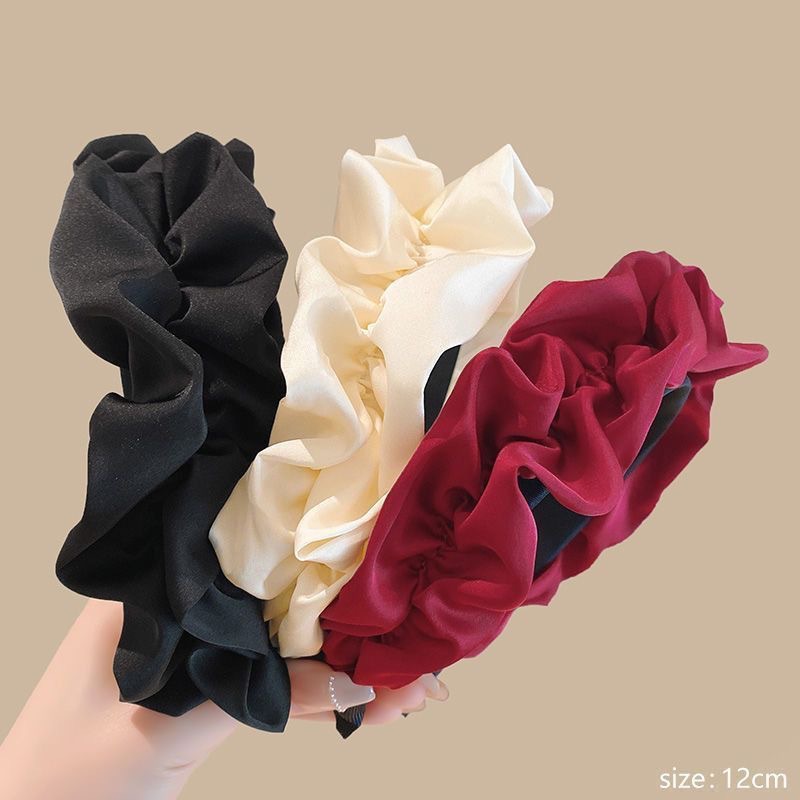 2025 New High-End Hair Accessories, High-Top Headband, Face Wash and Makeup Headband, Pleated Elegant, Toothed Anti-Slip Headband