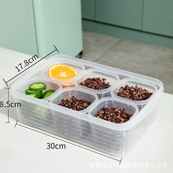 Transparent set (3600 ml × 1, 380 ml × 6)