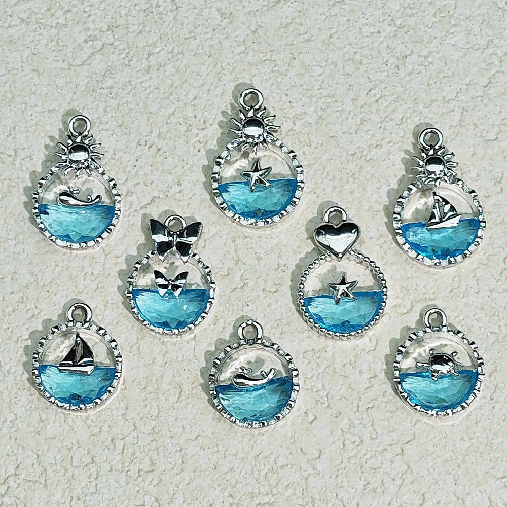 Exquisitos accesorios de joyería colgante de diamante de alta protección ultravioleta al por mayor collar DIY artesanal colgante de materiales de ropa de pulsera