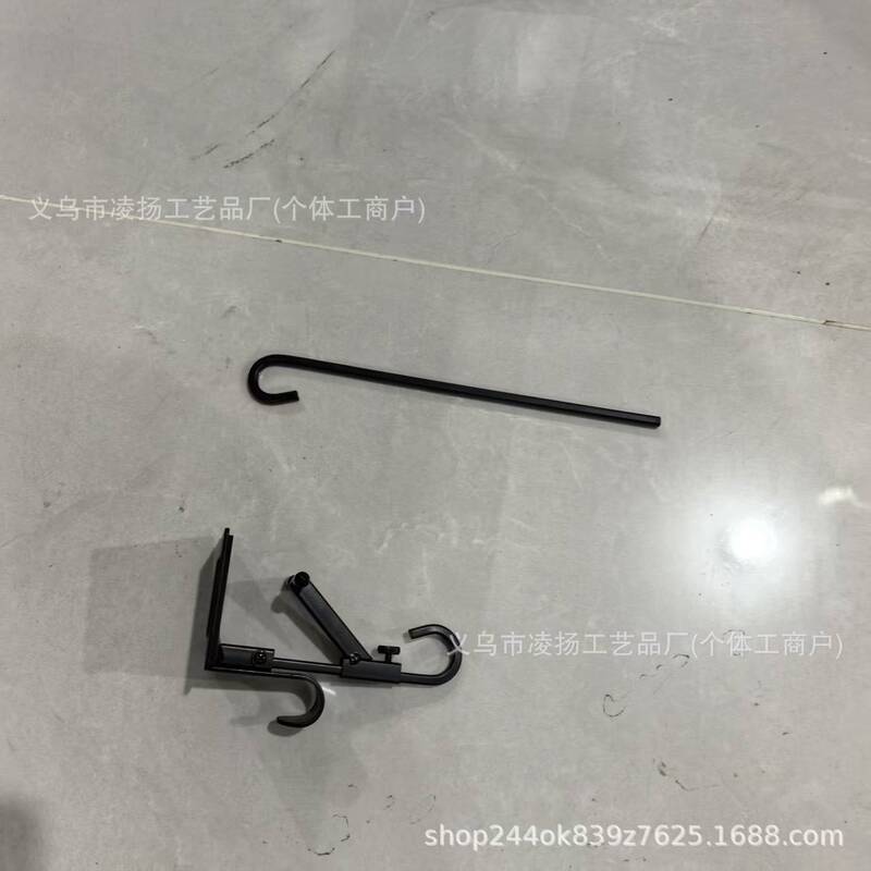 跨境新品圣诞节金属悬挂袜子挂钩可家用调节伸缩挂钩免打孔挂钩|undefined