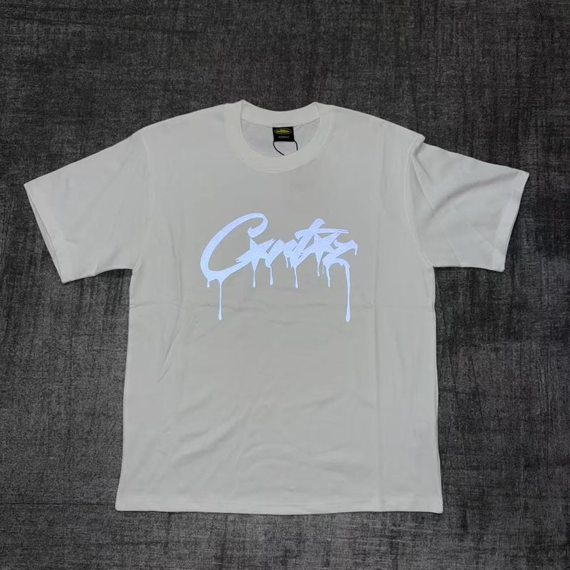欧米のニッチなトレンドブランド、タイマー柄プリントが人気の万能半袖Tシャツ、夏らしいゆったりとしたカジュアルな半袖|undefined