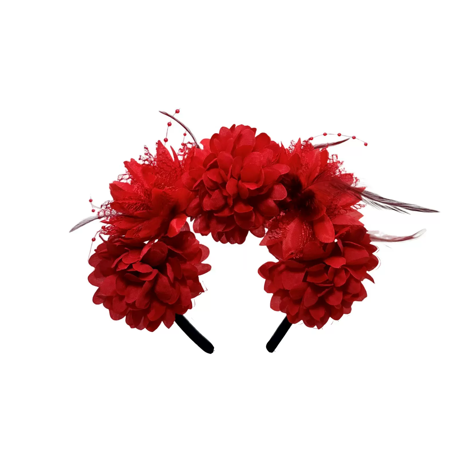 欧美新款万圣节花朵头花发箍 墨西哥亡灵节狂欢派对化妆舞会头饰