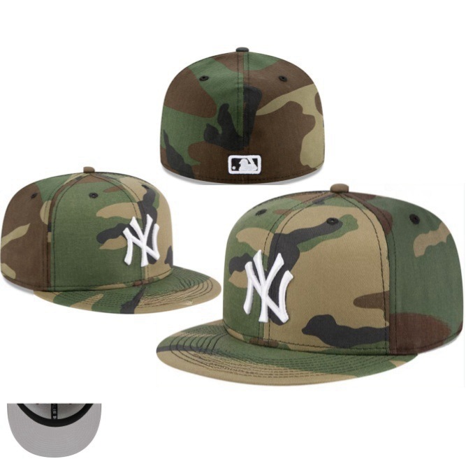 Productos de fábrica para el juego mundial de la liga de béisbol profesional de EE. UU. NY equipo de béisbol tamaño sombrero conmemorativo bordado tridimensional sombrero cerrado