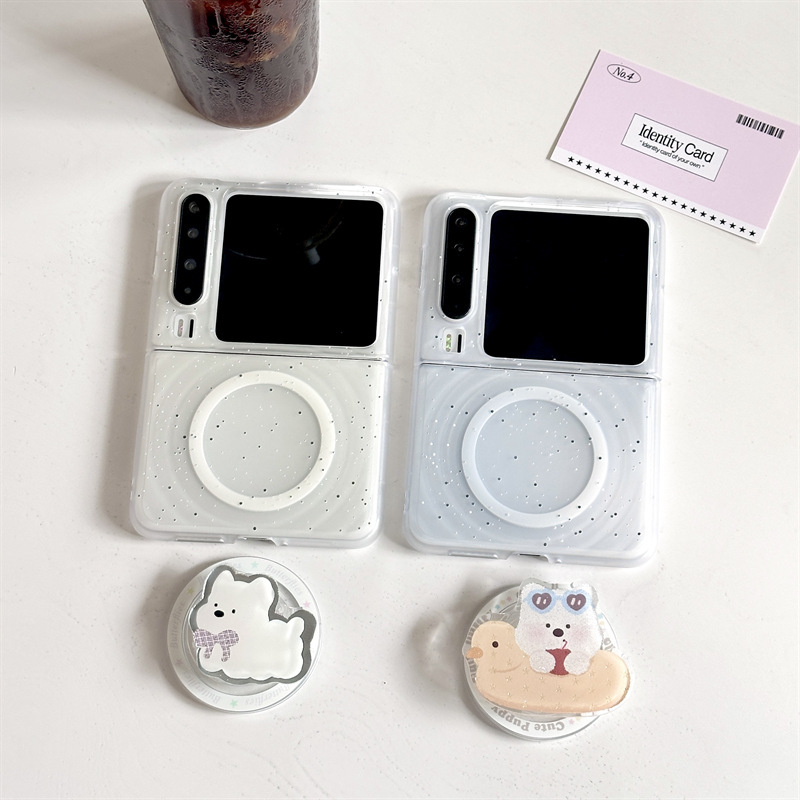 Splash Ink Wave West Highland Puppy Suitable for Huawei Purax Foldableing Screen Mobile Phone Case Samsung Zflip7 Protective Cover