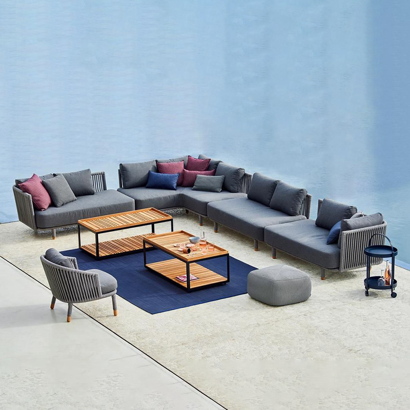 戶外沙發編繩沙發創意家具藤沙發單人北歐現代別墅花園雙人沙發椅