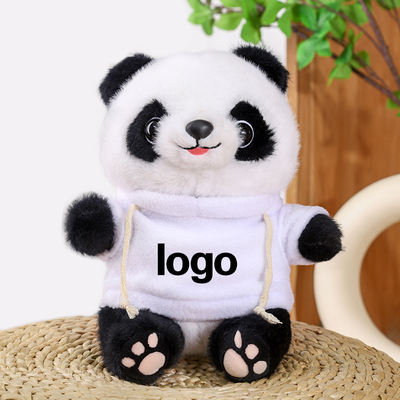 Juguetes de peluche Panda LOGO Coche 4s Tienda Juguetes Lindo Panda Simulado Muñeca Panda Regalo