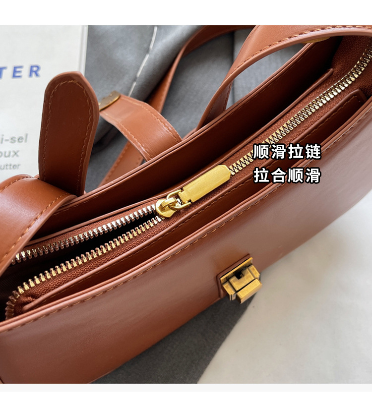 Borsa sotto le ascelle strutturata moda urbana semplice 2023 Borsa a tracolla borsa a tracolla da donna versatile autunno nuovo temperamento_voghion.com