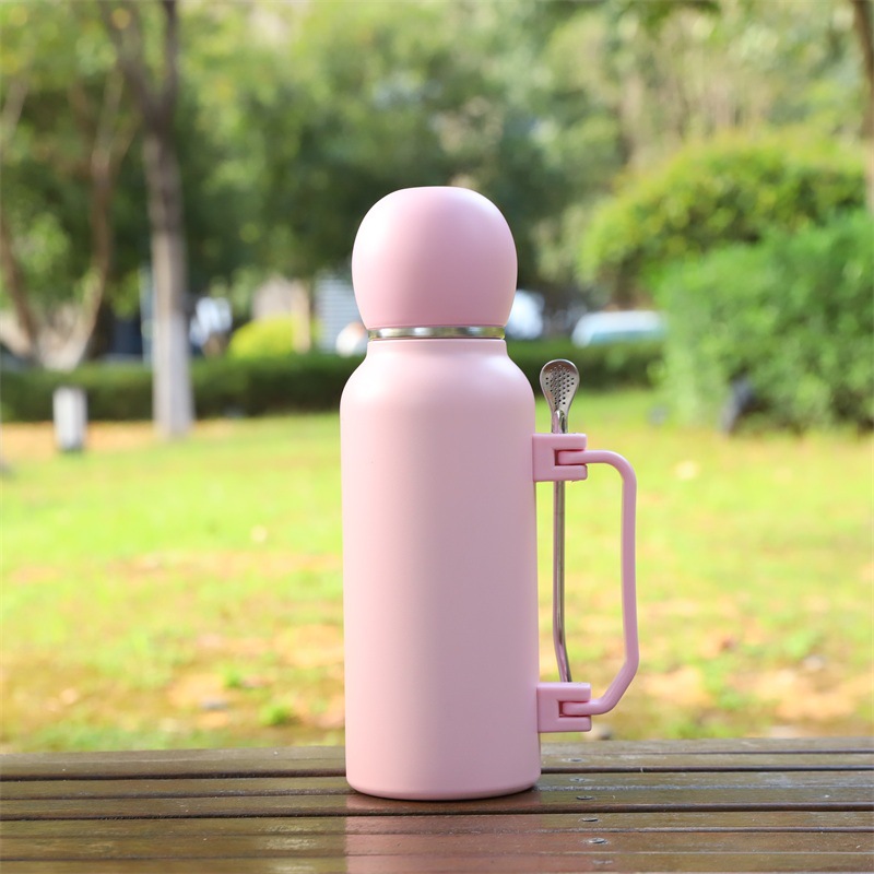 Taza de fútbol de doble vacío de alta capacidad deportivo hervidor de agua 304 taza de acero inoxidable al aire libre portátil hervidor de agua