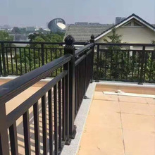 铝艺别墅阳台护栏扶手新中式户外栏杆锌合金庭院栏杆铝艺铁艺护栏