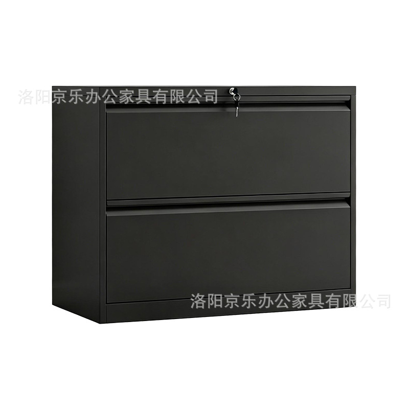 Caja de tarjetas de cuatro extracciones de gran capacidad con bloqueo de acero anti-pulling armario de trabajo colgante archivos de oficina armario de hoja de hierro