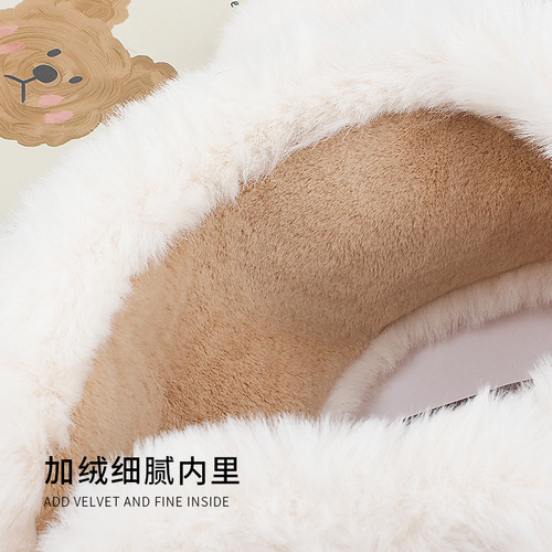 Cartoon Bear Warm Ear Cover for Girls - Winter  New Arrival Cute Student Ear Muffs Ear Warmer Cold Protection Ear Cover