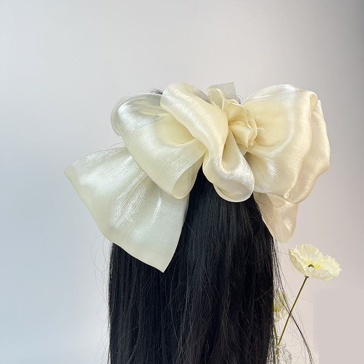 Women's Simple Style Bow Knot Organza Handmade Hair Clip display picture 28