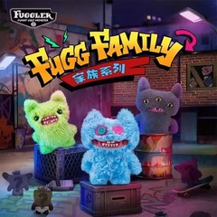 Fuggler 公式本物のかわいいモンスターファミリーシリーズぬいぐるみ醜くて面白いトレンディなおもちゃ