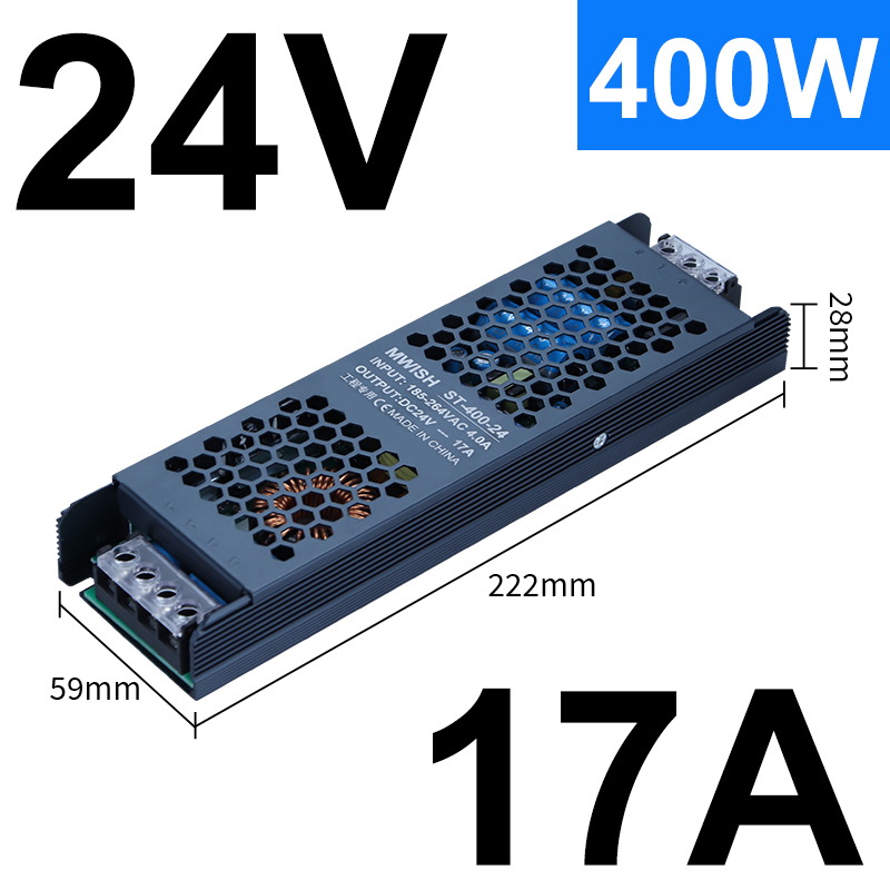 220V a bajo voltaje 12V24V transformador de lámpara Mingwei caja de lámparas de cartón publicitario DC Black King Kong interruptor de alimentación