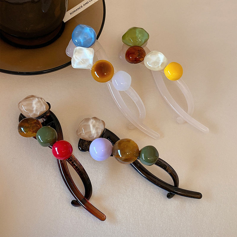 Temperamento coreano de alta gama gelatina pudín torsión clip cabello de alta calidad un clip de estilo estilo estilo de cabello