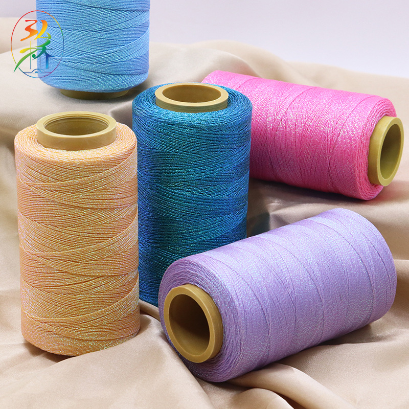 3-strand or 6-strand iridescent wax cord, handmade wax-gold thread necklace, dazzling colorful lotus-patterned braided cord, and vibrant gold-wax string for intricate weaving.