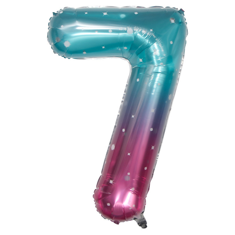 Globo de aluminio digital de 40 pulgadas, globo de aluminio con números grandes, versión delgada de 90 cm, varios colores de globos con números