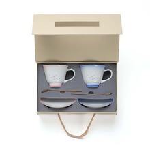 玲珑咖啡杯子套装杯碟高级感精致陶瓷花茶杯牛奶杯商务礼品伴手礼