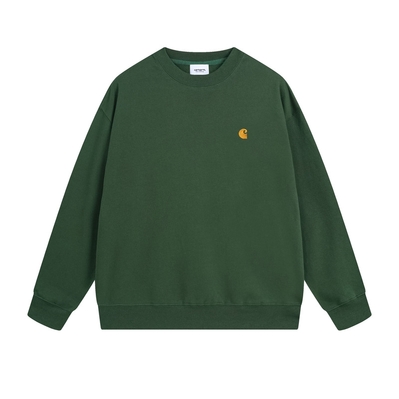 Wip Men's Sweatshirt New Classic Logo Embroidery Crew Neck Trendy Carhartt Fleece Sweatshirt Wholesale