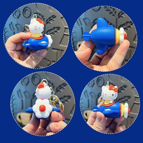 School bag doll cute Sanrio collection crayon shin-chan silicone key chain car small gift key chain wholesale