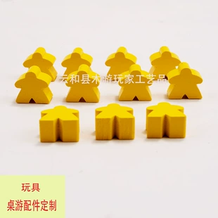 Деревянные фигурки для настольных игр цветные на заказ