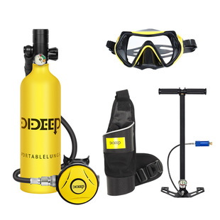 DIDEEP new X4000Pro underwater breathing apparatus diving oxygen cylinder 1L capacity portable diving breathing apparatus