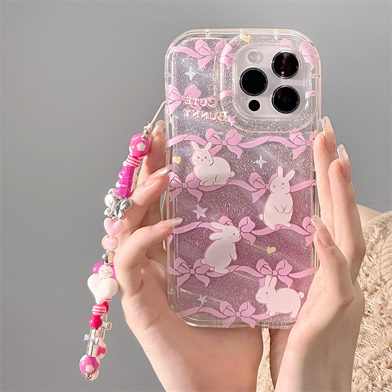 30g Weight iPhone Applicable Brands Phone Cases Classification tpu Material Rabbit Pattern Cute Style Transparent Color Tpu Rabbit Cute Phone Cases Phone Accessories 无