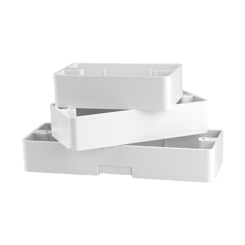 Ming box type 118 two-position surface-mounted wire box thickened PVC flame-retardant transparent box switch socket wire trough junction box