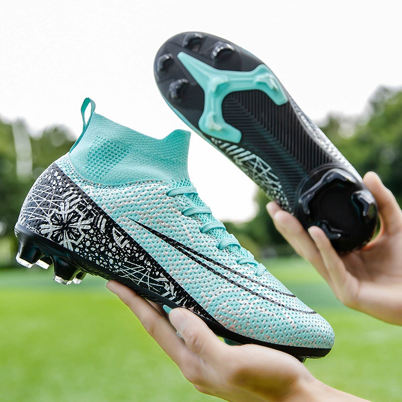 Amazon Football Shoes High Gang Assassin Профессиональная тренировка длинные шипы Детские взрослые шипы большого размера