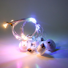 LED电子灯蜡烛灯座DIY小灯泡手工装饰发光纽扣电池灯珠开关小彩灯