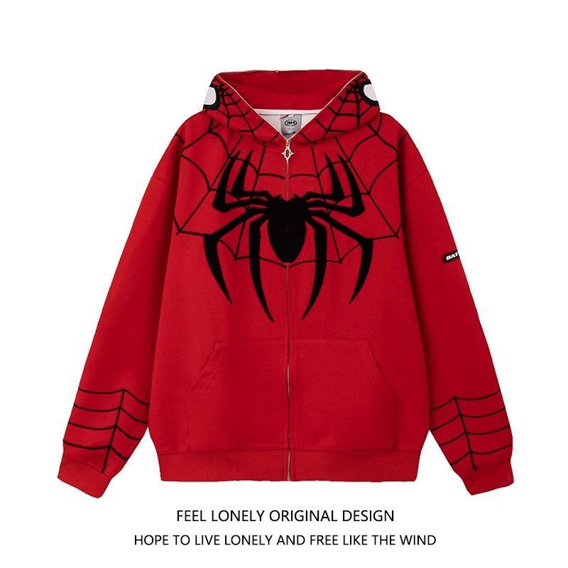 Spiderman Cardigan Zip-Up Hoodie