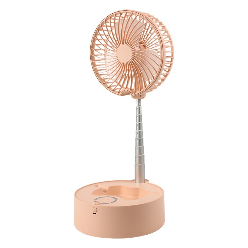 Escritorio USB de carga pequeño ventilador eléctrico dormitorio mudo portátil mini ventilador de escritorio plegable ventilador telescópico