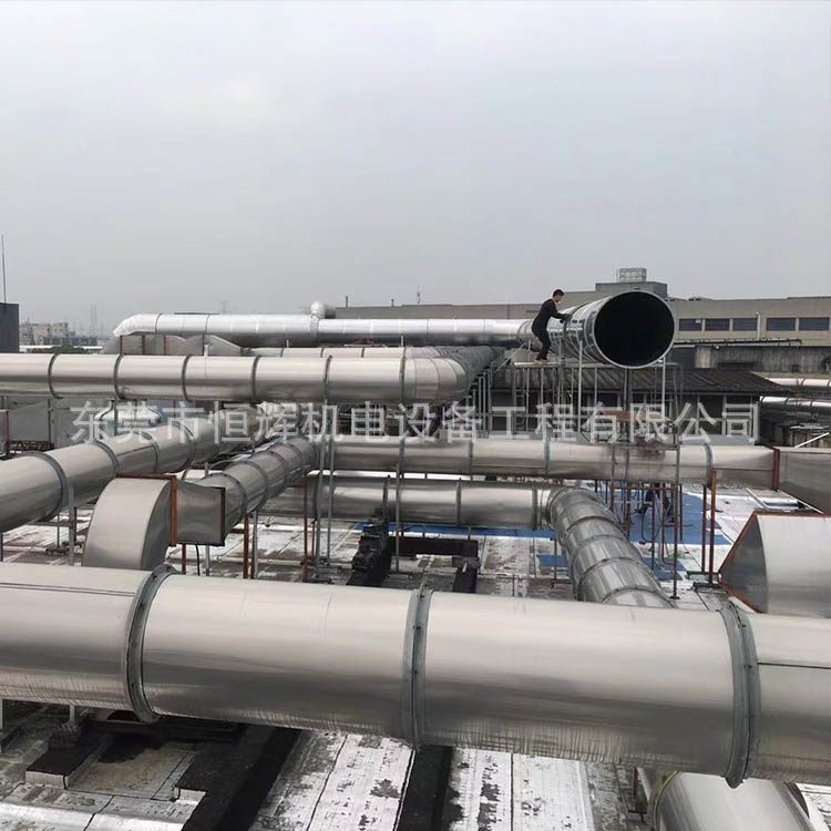 除尘风管 废气处理管道 不锈钢防腐管道 除尘焊接风管