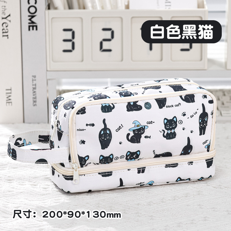 흰색 검은 고양이