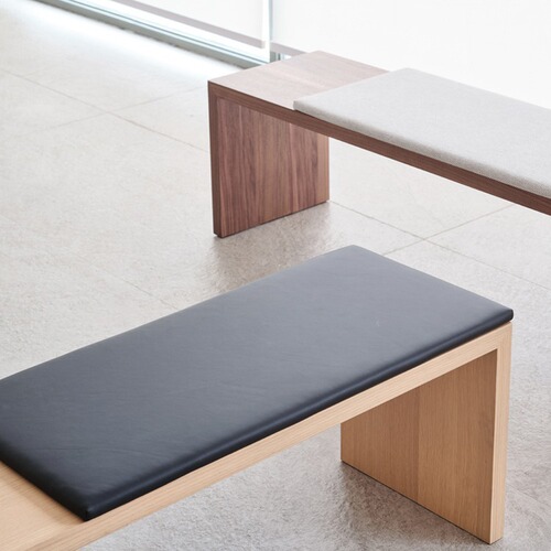 Coconordic/Moom Natural Modern Minimalist Dining Table and Stool, Bedroom Bed End Bench, Living Room Nordic Japanese Bench