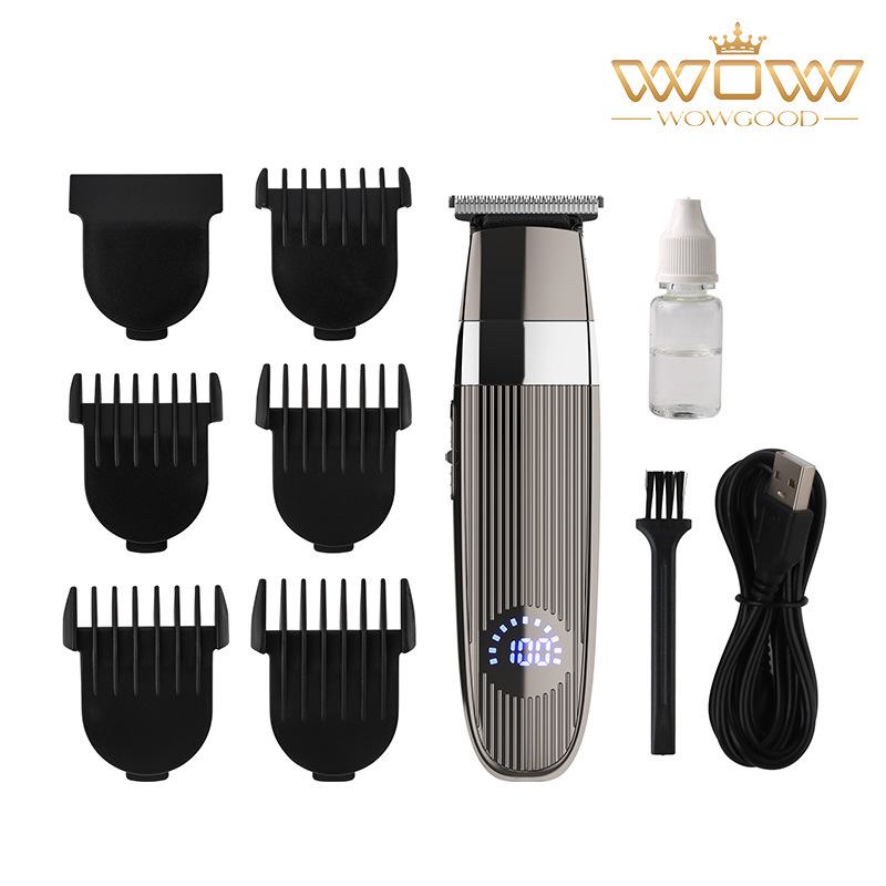 Cortadora de cabello profesional con pantalla LCD, recargable