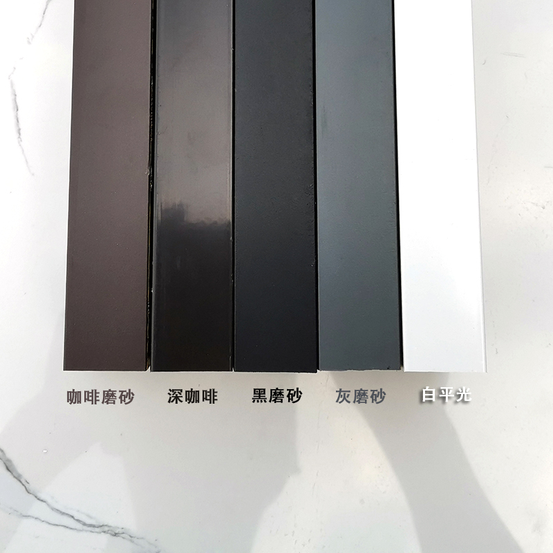 j8烤漆型材方管黑色铝方管铝合金哑光方通矩形白色空心磨砂灰色g3