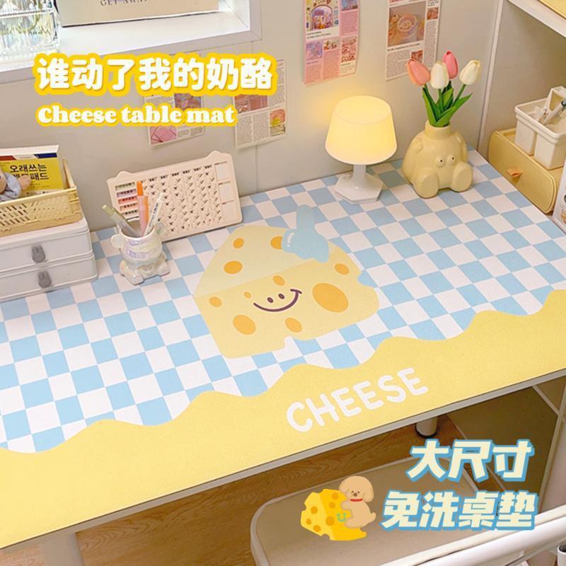 宿舍奶油ins风书桌垫保护垫学习桌专用免洗儿童卡通桌布一件代发|undefined