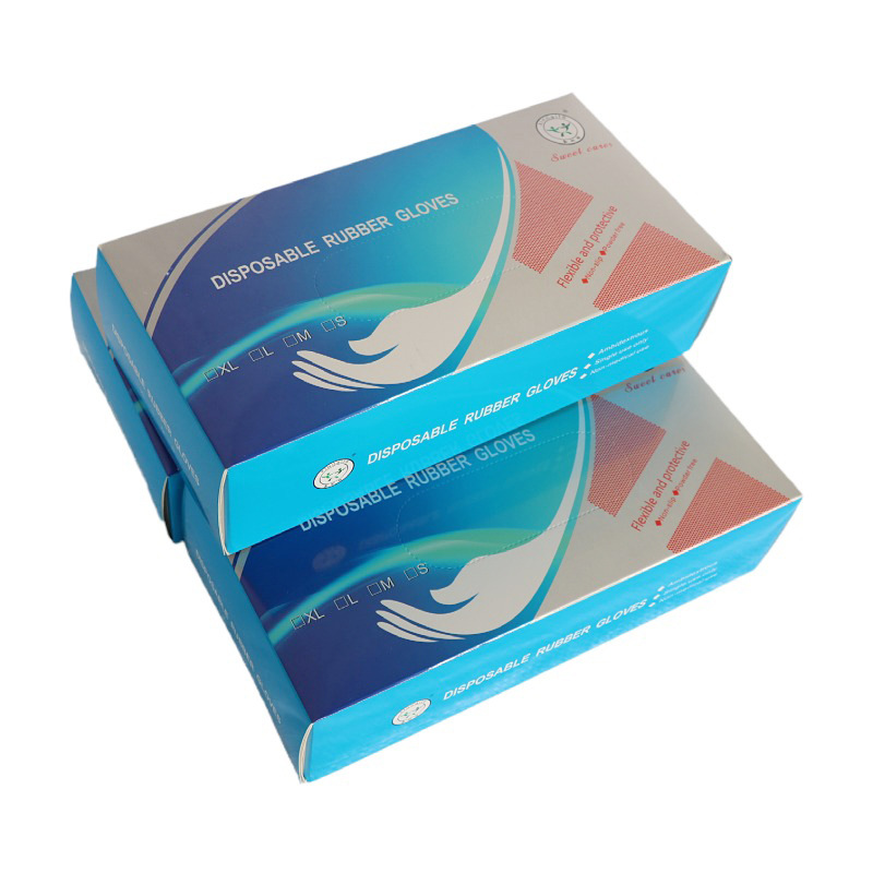 一次性9寸乳胶检查手套分析检测卫生清洁食品加工等橡胶防护手套