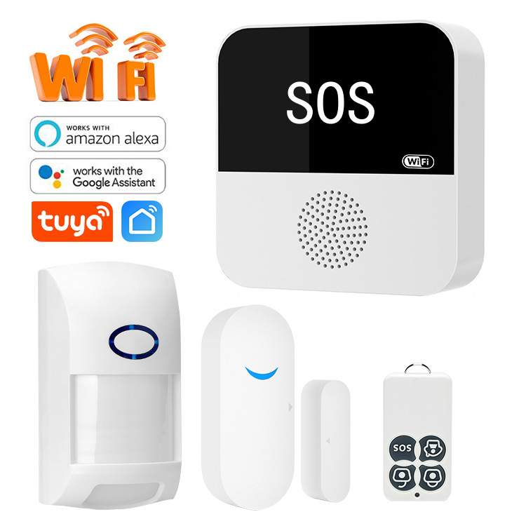 Tuya Wifi Wireless Gateway Emergency Pager Anti-Theft Infrared Detection Door and Window Refrigerator Alarm Sos Prompter Tuya Wifi Wireless Gateway Emergency Pager Anti-Theft Infrared Detection Door and Window Refrigerator Alarm Sos Prompter